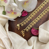 Vriksham Circle Shape Gold Look Alike Bridal Anklets-G17807